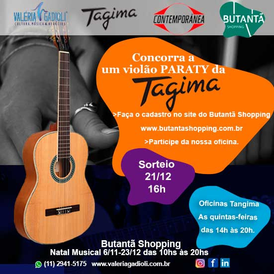 Butantã Shopping – Projeto Natal Musical – Sorteio Violão Paraty – 21-12-2021 